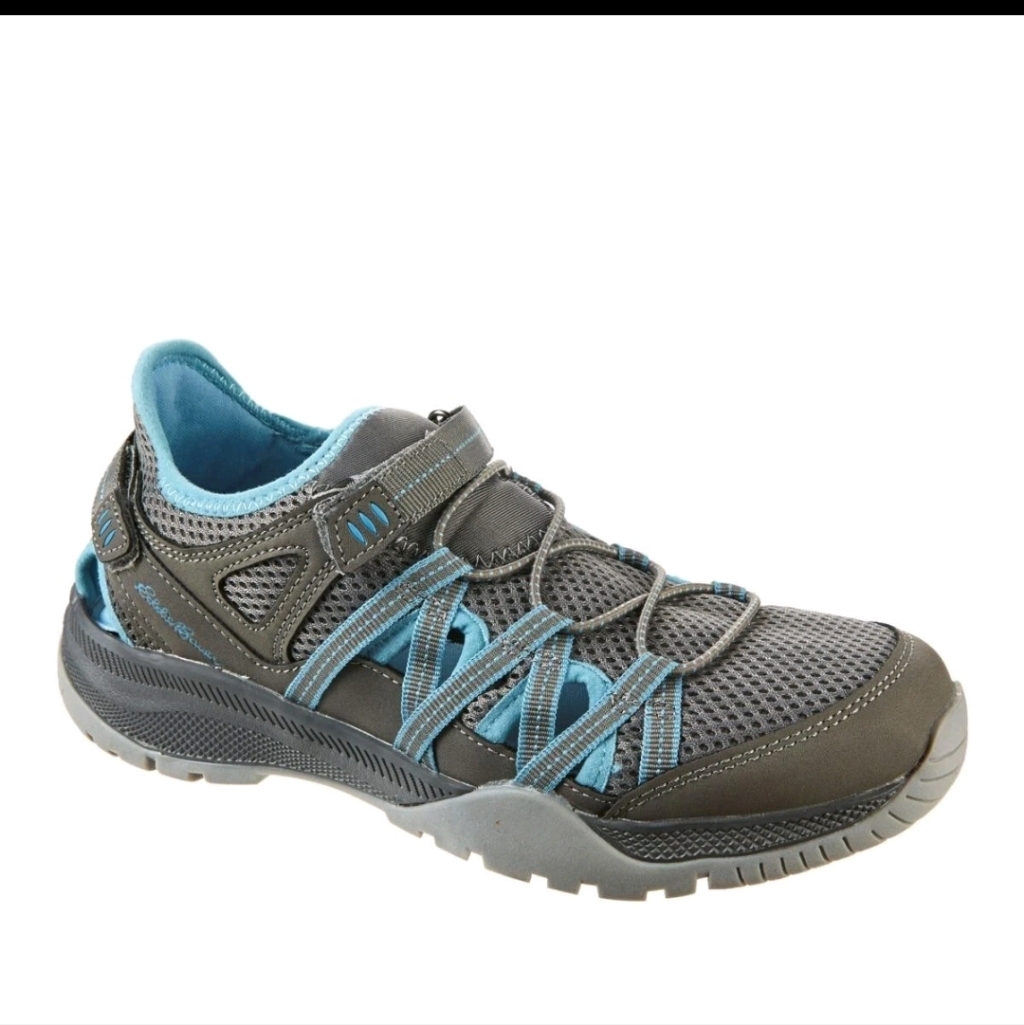 Eddie Bauer Shoes, Size 7.5, Sutton, Aqua & Gray Sneakers, New!